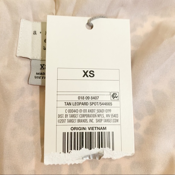 NEW Tan Leopard Animal Print Sleeveless Chiffon Dress A New Day NWT - Picture 9 of 10